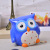 Manufacturer direct selling ceramic crafts pure handmade cakes lovely owl small change jar storage tank exquisite gift.