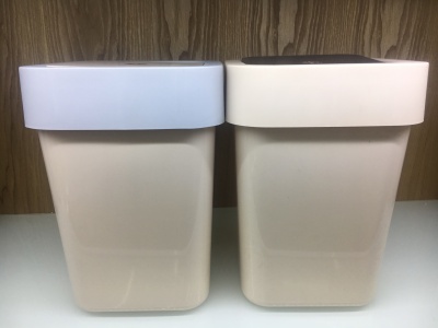 Cover plastic trash can plain and pure color shake lid trash can sitting room bedroom is applicable