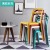 Ikea Eames Plastic Dining Chair Simple Modern Office Home Creative Chair Adult Fashion Desk Back Stool