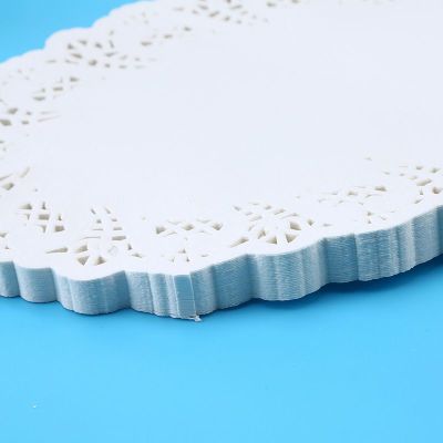 Oval disposable cushion paper hollow lace paper cushion cake cushion paper 100 pieces 1 bag