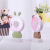 Linglong rabbit damo bear mini fan usb charging cartoon portable student mini cartoon fan