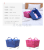 SN1708-04 Trapezoidal Handle Storage Basket-Blue Rose Red