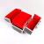 Leather double hand cosmetic case bag aluminum alloy cosmetic case