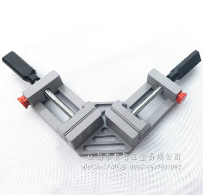 Aluminum alloy double handle, right Angle clamp wood clamp
