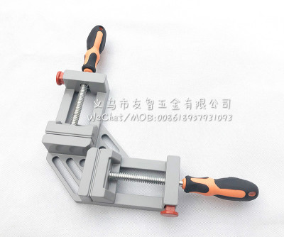 Double handle aluminum alloy right Angle clamp woodworking clip