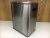 Stainless steel square foot trashcan plastic inner barrel high-end trash can living room and bedroom office