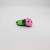 2 colourful insect series 3D erasers set