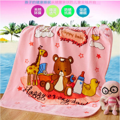 Manufacturers wholesale cartoon coral plush children 's blanket baby blanket farai blanket domestic and overseas sales custom gifts promotional blankets