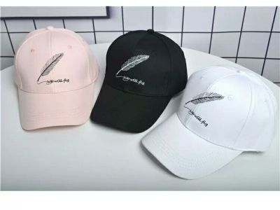 Hats men's feathers embroidered baseball caps for lovers to relax in a variety of cap outdoor sun Hats summer Hats