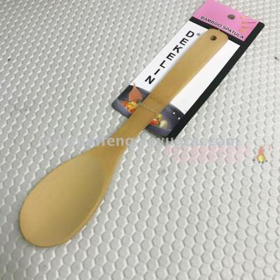 Green wooden spoon with long handle szd5104-1