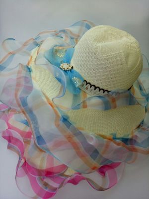 Summer 2018 women 's hat straw hat sunshade hat knitted hat beach \