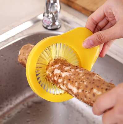 Kitchen practical portable corn beard cleaning brush plastic fruit and vegetable decontamination cleaner manual dish washer