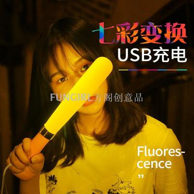 Silicone lamp lollipop lamp USB colorful atmosphere lamp creative LED