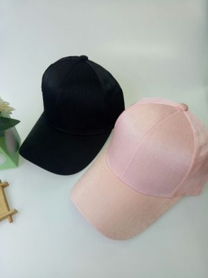 Tide lap solid color satin baseball cap women spring summer leisure sunshade hat Korean version of men's minimalist cap