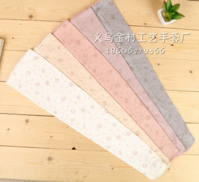 Special summer floral sleeve 52 cm cotton sunscreen sleeve