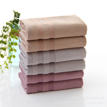 Pure cotton towel manufacturer direct selling plain bamboo fiber bamboo forest jacquard gift towel wash face