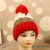The new autumn winter Pregnant women go out to add velvet and thick windproof hat knitted wool budgets crescent hat