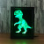 3d photo frame lamp new dinosaur seven-color remote touch creative product led night lamp