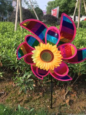 2018 new two-layer knife xuan sequins windmill decorative toy windmill advertising windmill toy scene shooting