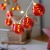 Sell big red LED battery lamp string holiday ball outdoor DIY