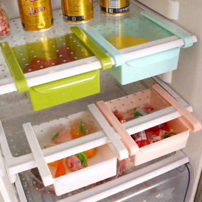 Kitchen collate receive rack creative refrigerator drawer - drawer - operated sorting shelves