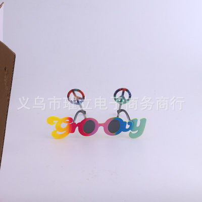 New style glasses-dance glasses alphabet glasses-glasses party glasses-glasses-manufacturers direct-sales production customized