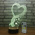 New type of night lamp with wooden base, remote sensing lamp, creative gift, new and unique led night lamp
