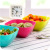 Thickened plastic square fruit bowl salad bowl melon seeds fruit plate small snack candy plate dry fruit bowl