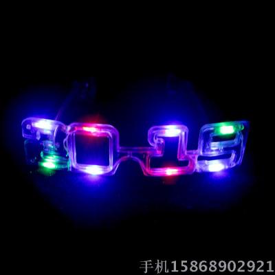 2130-bai S new color lamp digital 2019 glitter glasses New Year Christmas party