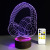 Creative vision 3D small night lamp foreign trade hot earphone lamp manufacturers direct wooden base LED lamp