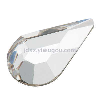 Flat Bottom Water Drop Fancy Shape Diamonds Glass Diamond Clothing Accessories White Diamond Jewelry Accessories Shoes Mobile Phone Sticking Diamond
