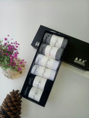 cterial anti-odor socks anti-beriberi socks a box of six pairs