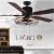 Modern Ceiling Fan Unique Fans with Lights Remote Control Light Blade Smart Industrial black Led Cool Cheap Room