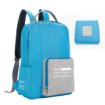 The new foldable lightweight travel backpack waterproof Oxford cloth can contain travel backpack