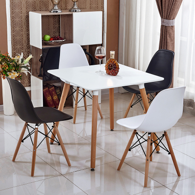 Nordic Wood Casual Square Table Eames Small Dining Table Modern Simple Fashion Conference Reception Negotiation Table Office Desk