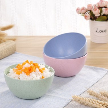 Wheat straw rice bowl to prevent children's bowl cutlery sweet soup bowl bowl rice bowl