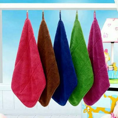 Bamboo fiber cloth floor washing dishes suction water strong wool, hand towels