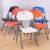 Folding Chair Blow Molding Chair Simple Modern Dining Chair Office Conference Chair Household Portable Chair Training Plastic Chair