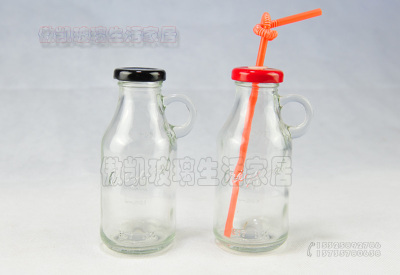 Cold brew tea bottle can take straw