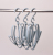 Can be rotated seamless trace shoe hanging hook hanger balcony drying shoe rack plastic racks