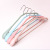 European color dip plastic antiskid coat rack without trace plastic clothes rack wide shoulder clothes 