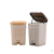 Plastic imitation rattan foot on the trash can, large trash can.