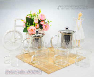 High borosilicate glass tea set glass water set glass cup