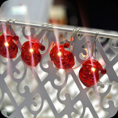 Santa Claus modeling lights string festive decorative lights string