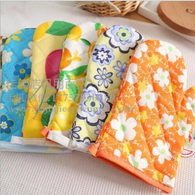 Baking Special Anti-Hot Gloves Kitchen High-Temperature Resistant Gloves Thickened Heat Insulation Oven Microwave Oven Gloves