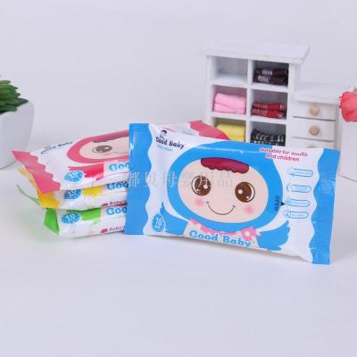 Special wipes for newborn baby 's hand and expressions using baby wipes portable 10 single pack bags