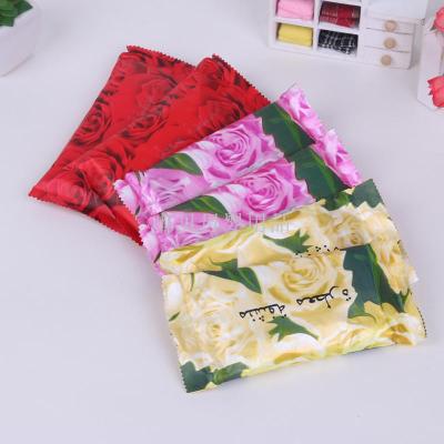 Towel holder Du bei wet paper towel national style bright red flower bag wet towel independent piece pack