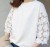 Summer new style loose show thin t - shirt seven - minute sleeve women 100 lacy base shirt shirt shirt shirt shirt