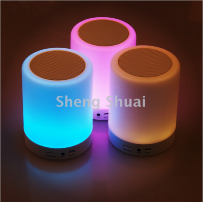 S66 color bluetooth speaker intelligent music lamp LED wireless bluetooth audio