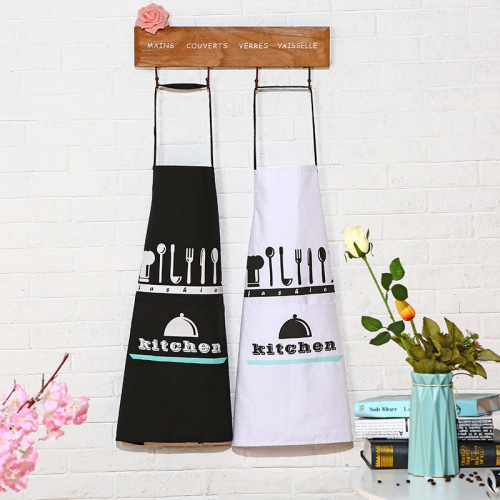Korean Style Home Kitchen Sleeveless Apron Creative Solid Color Printing apron Overalls Factory Department Store Wholesale Customization 